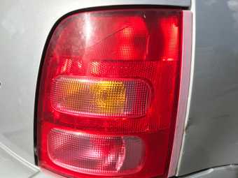 Red rear car brake light