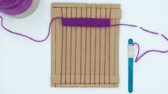 photograph of loom activity