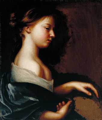 Fig.1 Mary Beale 1633‒1699 Portrait of a Young Girl c.1681 Oil paint on canvas 530 x 452 mm T06612